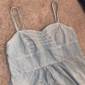 Woman’s denim dress